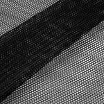 Сетка для бейсболок жесткая 70 г/м², 150 см / 100 метров, TBY.102-1, цв.черный