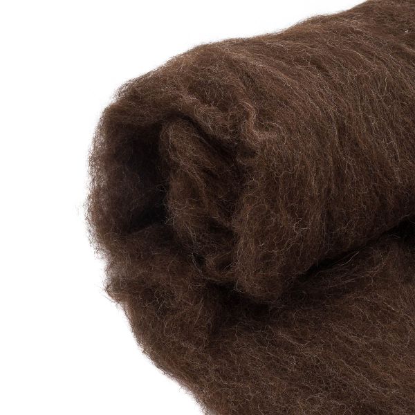 Шерсть для валяния Кардочес Верблюд 100 г. 063 шоколад, Камтекс