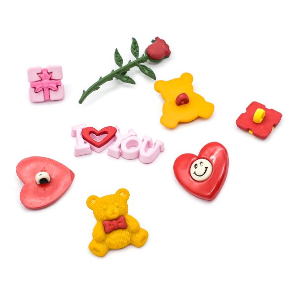 Украшения декоративные пуговицы Любовь