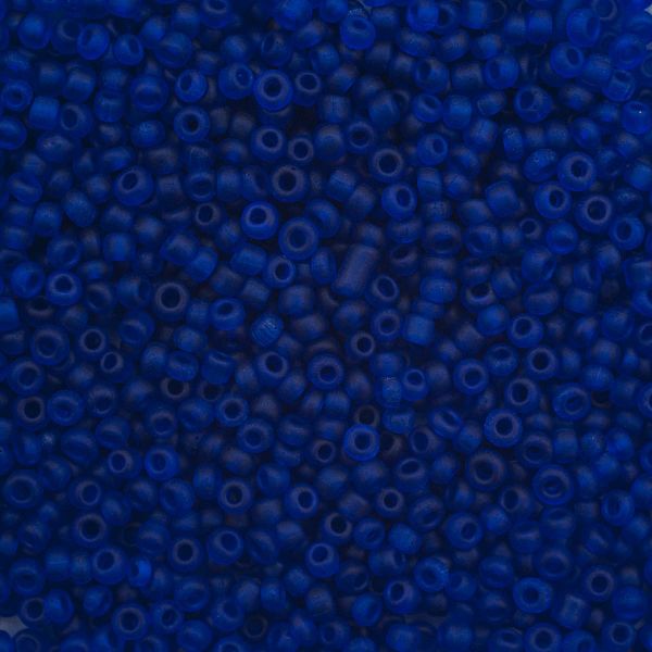 Бисер Astra&Craft 11/0 (2.1 мм), 200 г (10х20 г), цв. M8 синий/прозр.матовый