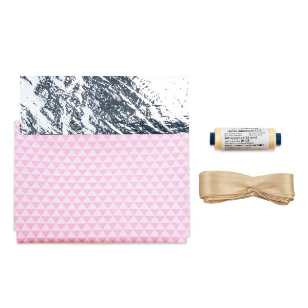 Набор для изготовления прихваток, №03 треугольники розовый, Gamma NDIPO