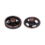 Кнопка пришивная металл ⌀7.0 мм, 10 шт, 04 под медь, Gamma KLM-070