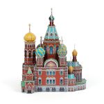 Пазл объемный 3D, 124 элемента, Серия Архитектура, Собор Воскресения Христова, Rezark RAZ-012