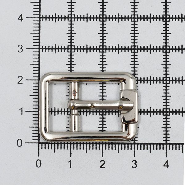 Пряжка ременная металл 15 мм, 10 шт, никель, ГХН13817