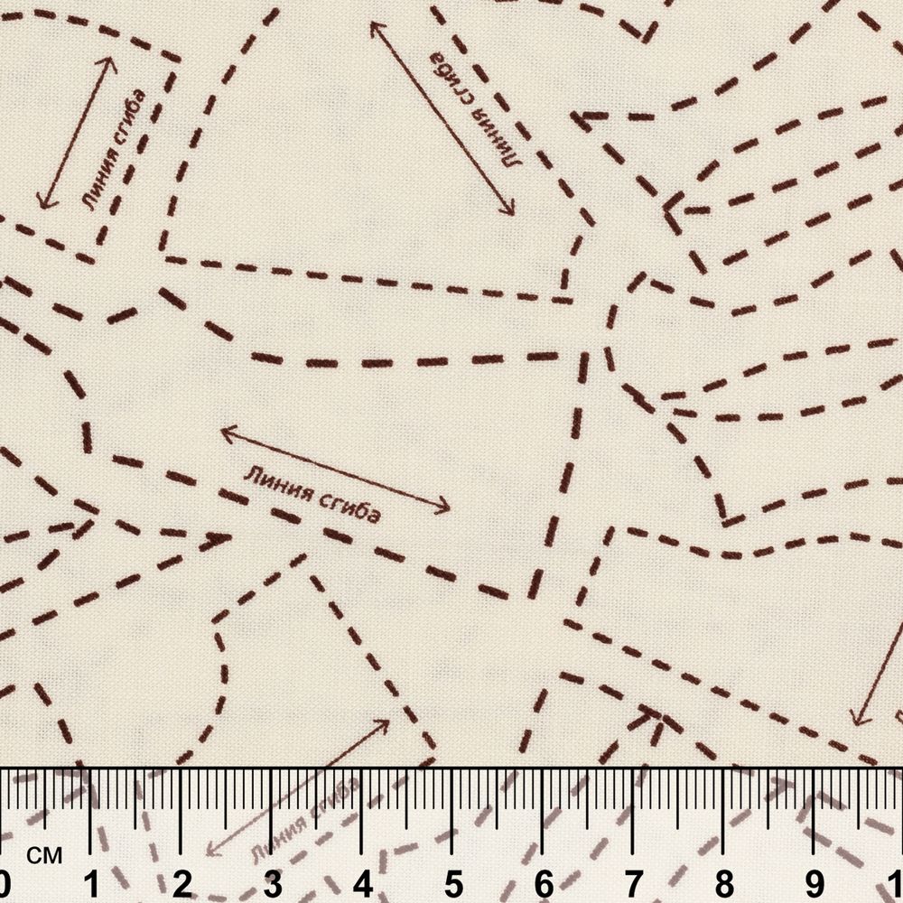 Ткань для пэчворка Peppy Век моды, отрез 50х55 см, 146 г/м², ВМ-06 бежевый, Peppy