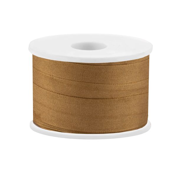 Лента (тесьма) шелковая 13.0 мм / 45.5±0.5 метров, №215 горчичный, Gamma SR-13