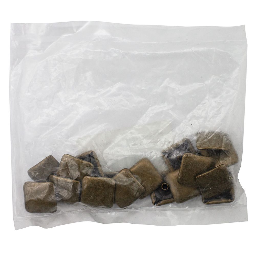 Часть кнопки Альфа (S-образная) ⌀13 мм (A-часть), 5/13 латунь BRASS, 20 шт