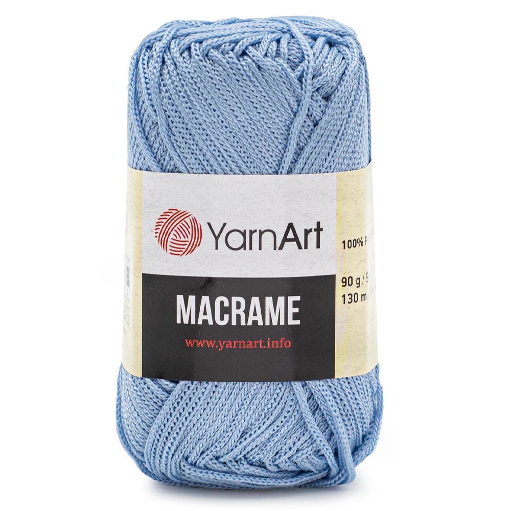 Пряжа YarnArt (ЯрнАрт) Macrame / уп.6 мот. по 90 г, 130м, 133 голубой