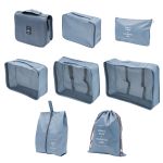 Органайзер дорожный для чемодана 8 предметов (серый)