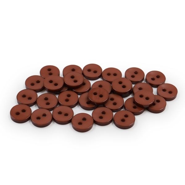 Пуговицы 2 прокола 14L, 9 мм, (Brown (коричневый)), NE74, 144 шт