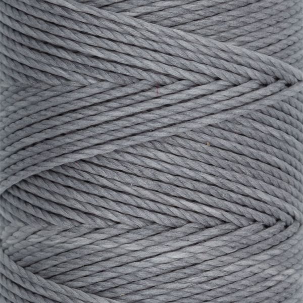 Нитки для кожи вощёные кручёные (полиэстер) 0.45 мм, 40 м, 013 св. серый, LC-005, Промысел