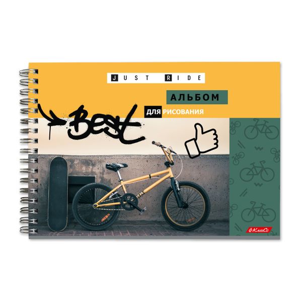 Альбом для рисования, 100 г/м², A4 29х20.5 см, на гребне 40 л., 6 шт, 40АЛГР4_000237 Будь лучшим, Светоч