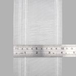 Лента (тесьма) шторная: сборка волна (1:2.5) 100 мм / 50 метров, органза с эффектом люверсов