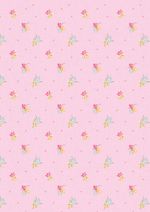 Ткань для пэчворка Peppy Весенний этюд, рулон 112 см / 5 метров, ВЭ-18 розовый, Peppy