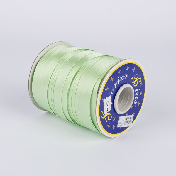 Косая бейка атласная 15 мм / 132±1 метра, В132 св. салатовый, NGK-15P