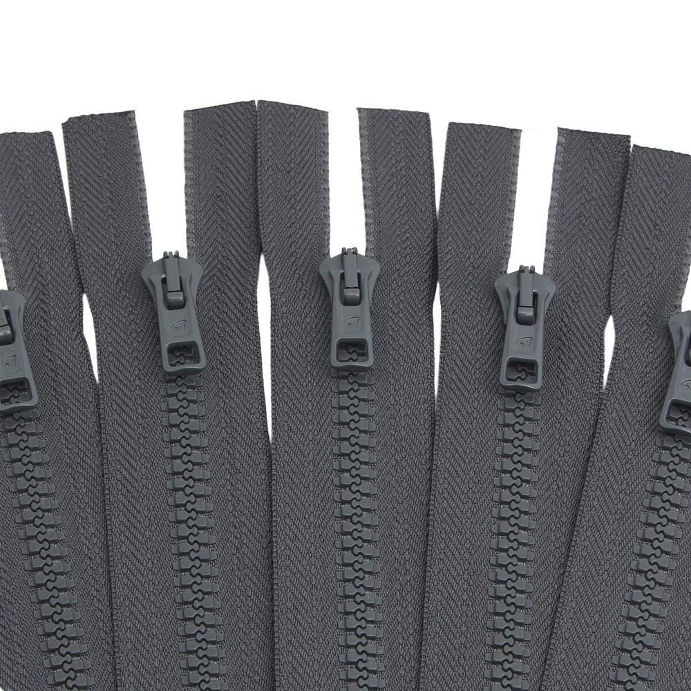 Молния трактор Arta Т6 (6 мм) 1 зам., разъем., 50 см, цв. 123 графит, уп.5 шт