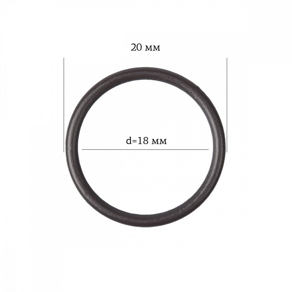 Кольца для бюстгальтера металл ⌀17.8 мм, 111 шоколадно-коричневый, Arta, 50 шт