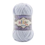 Пряжа Alize (Ализе) Velluto / уп.5 мот. по 100 г, 68м, 416 серый A