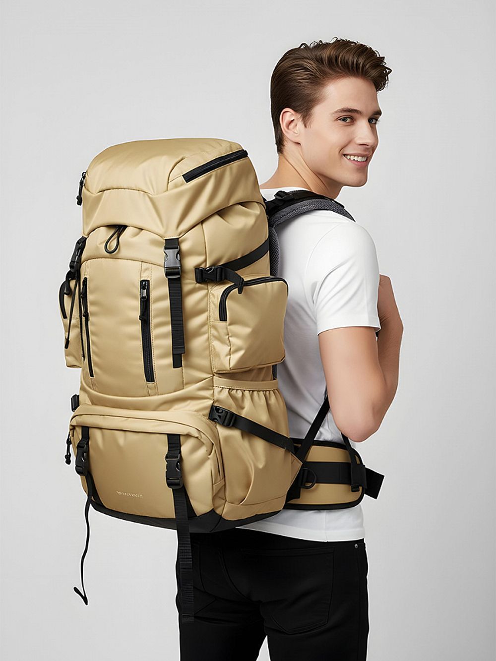 Оксфорд 200D PU1000 78 г/м², 150 см / 1 метр, ОКС.TBY200D.S125.1, S125 св.бежевый