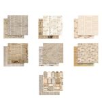 Набор бумаги для скрапбукинга 190 г/м², 20х20 см, 3х7 л, Вокруг меня, 2606 Газеты, Mr.Painter PSR-Q