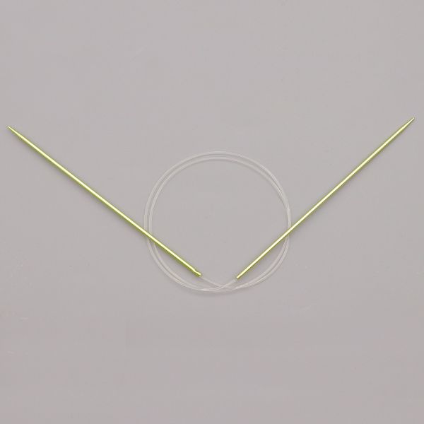 Спицы круговые Pony Colour ⌀2,5 мм, 80 см, серебристо-зеленый, алюминий