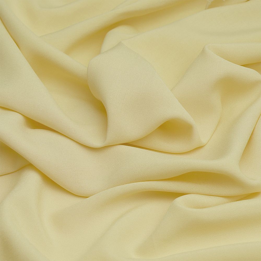 Штапель 110 г/м², 145 см / 2 метра, TBY-Vi-30-39.2, цв.39 св.желтый