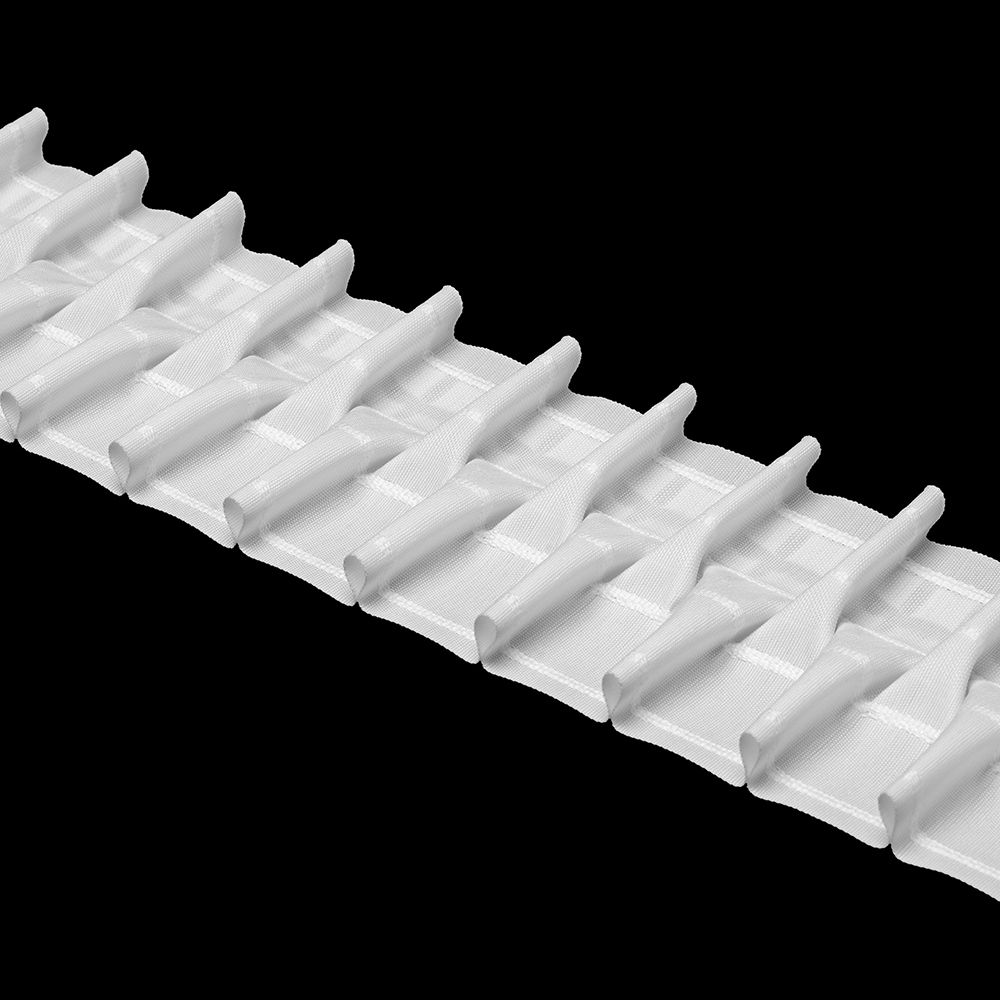 Лента (тесьма) шторная: сборка буфы (1:2) 100 мм / 50 метров, 4368, белый, OZ-IS 4368 P