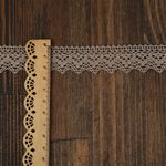 Кружево вязаное (тесьма) 25 мм, диз.3207 цв.09 лен, 3 метра, Kruzhevo