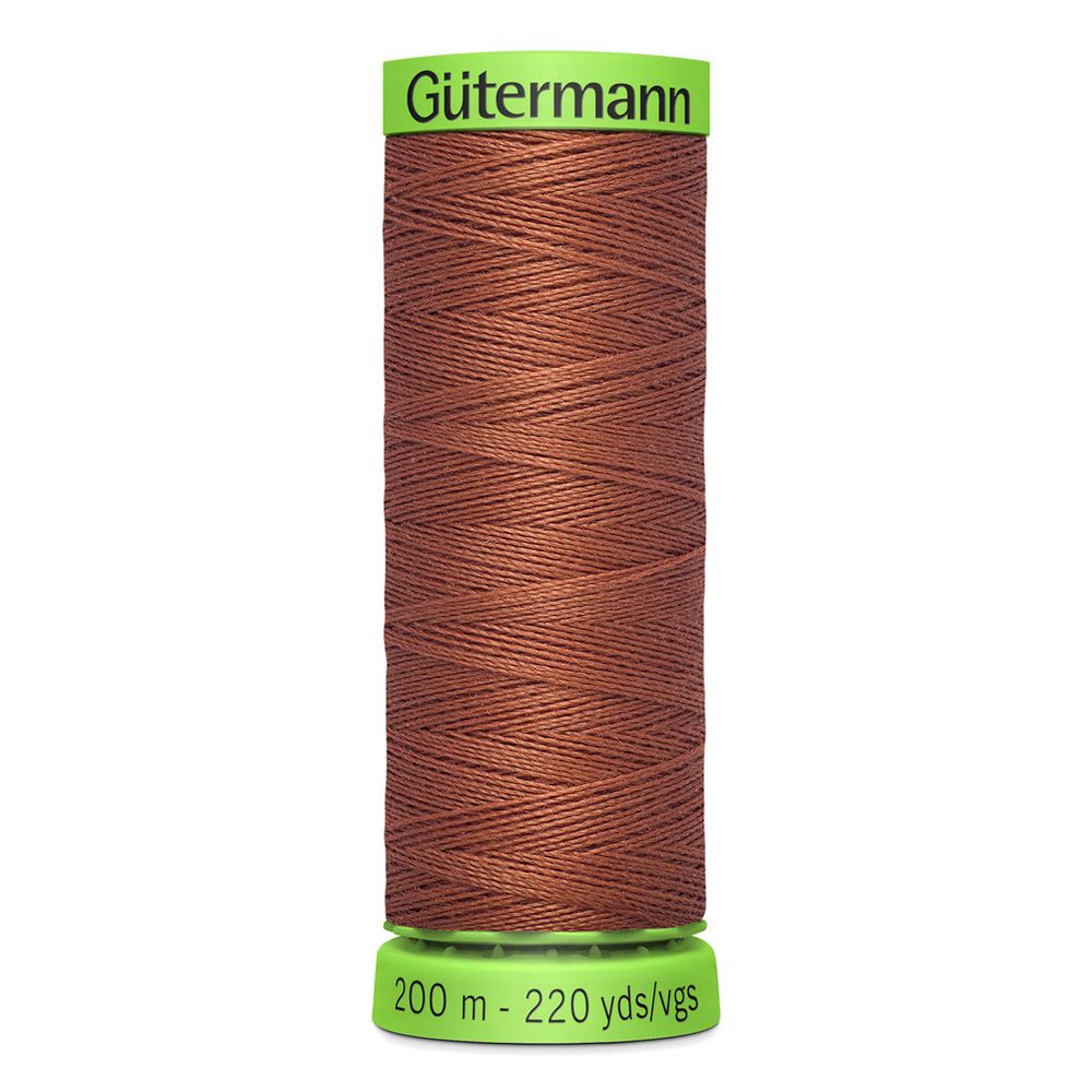 Нитки для тонких тканей Gutermann Extra Fine 150, 200м, 847 медно-коричневый, 5 катушек