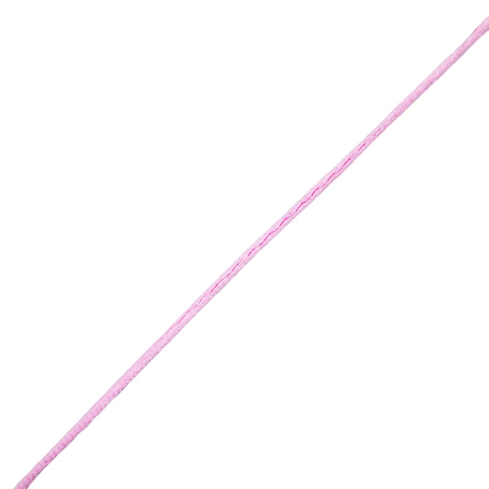 Шнур атласный корсетный 2.0 мм / 45.7 метров, 45 розовый