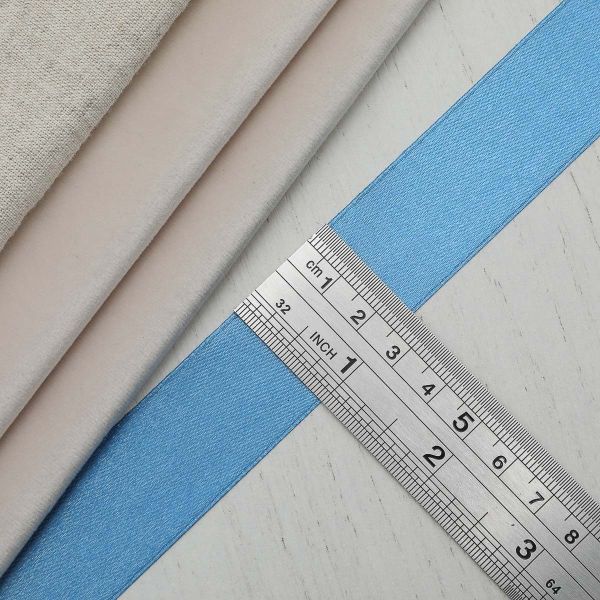 Лента атласная 1-сторонняя 25.0 мм / 22.86±1 метров, 140 голубой, Globus