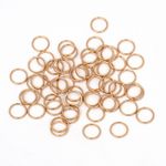 Кольца для бюстгальтера металл ⌀8.0 мм, 008 цв.золото, уп.100 шт
