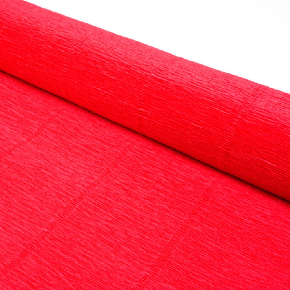 Гофрированная бумага (креповая) 50см, 2,5м, 140г/м², 982 светло-вишневая