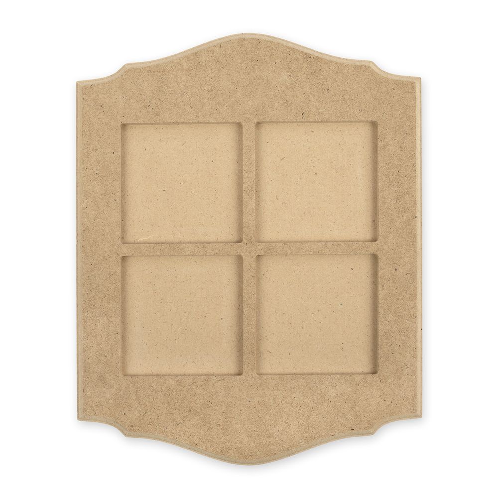 Заготовка из МДФ Поднос для 4-х плиток, OLIV-6 Love2art