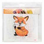Набор для вышивания нитками Hobby&Pro Kids, Лисенок 19х19см