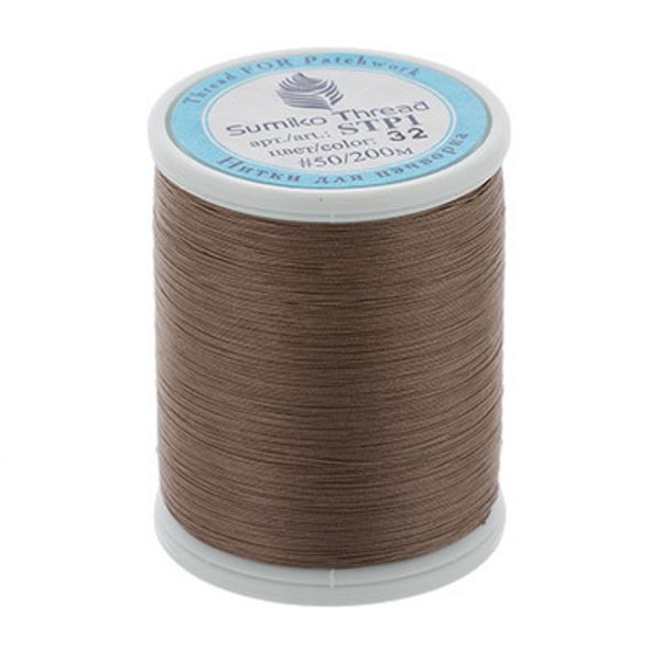 Нитки для пэчворка SumikoThread 200 м, (219 ярд), 32 серо-бежевый