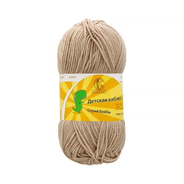 Пряжа Камтекс Детская забава / уп.10 мот. по 50 г, 140 м, цв.188 топ.молоко