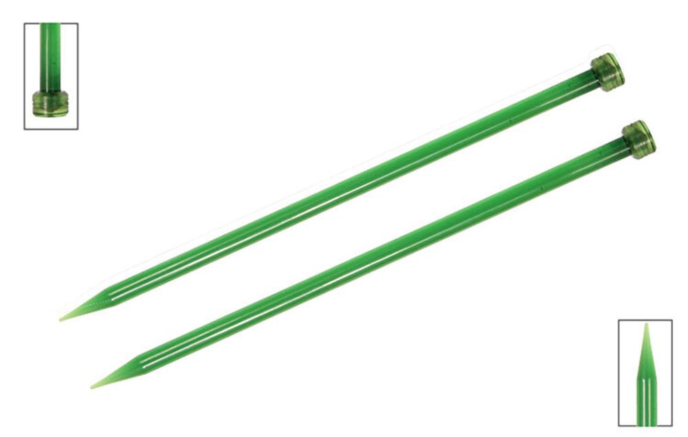 Спицы прямые Knit Pro Trendz ⌀9 мм, 35 см, 51217