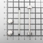 Шпилька для сумки металл L-40мм/10мм с таблеткой ⌀10мм, никель ГР, 66781, 10 шт