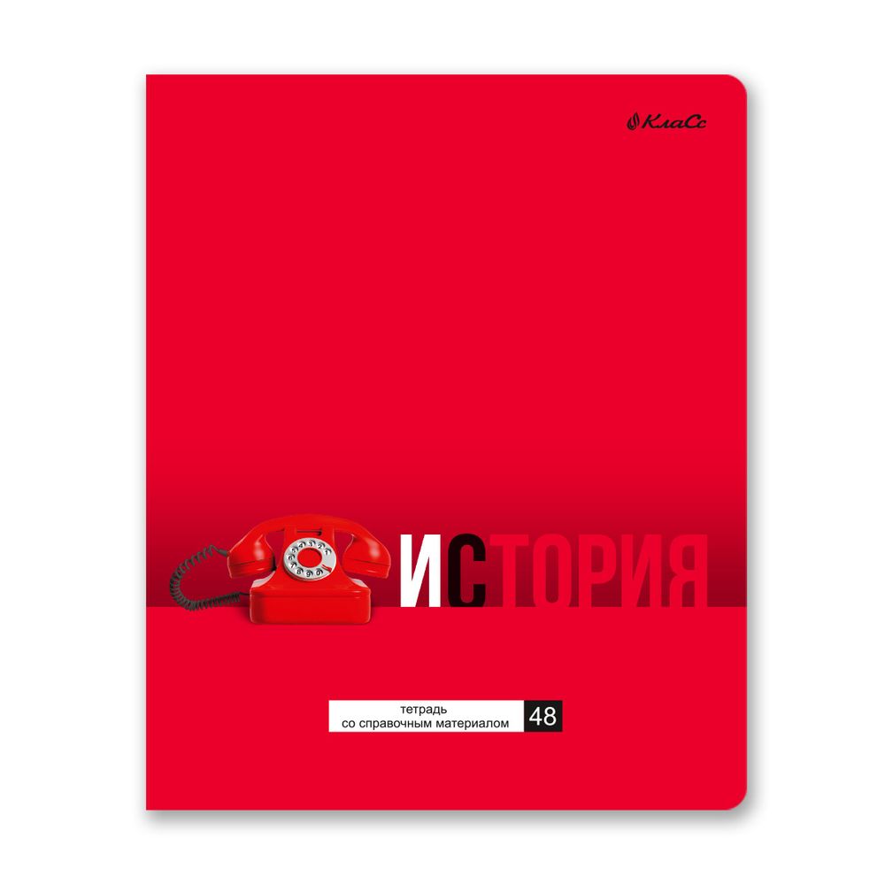 Тетрадь со справочным материалом ПреКрасная, матовая ламинация + выборочный лак, A5+ 48 л. на скобе 65 г/м², белизна 100%, 10 шт, клетка, 000551 История, Светоч 48ТПСК5_24_2_1