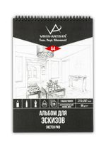 Альбом для эскизов 90 г/м², А4 на спирали 20 л, Vista-Artista DSCC-A4