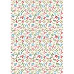 Ткань для пэчворка Peppy Грамотейка, рулон 112 см / 5 метров, ГР-03 алфавит белый, Peppy