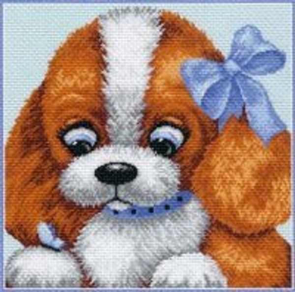 Рисунок для вышивания Матренин Посад (канва), 41х41 -1049 Щенок