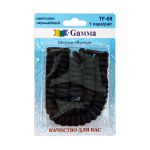 Шнурки Лентяй 14 мм, 90 см, 1 пар(a), черный, Gamma TF-08