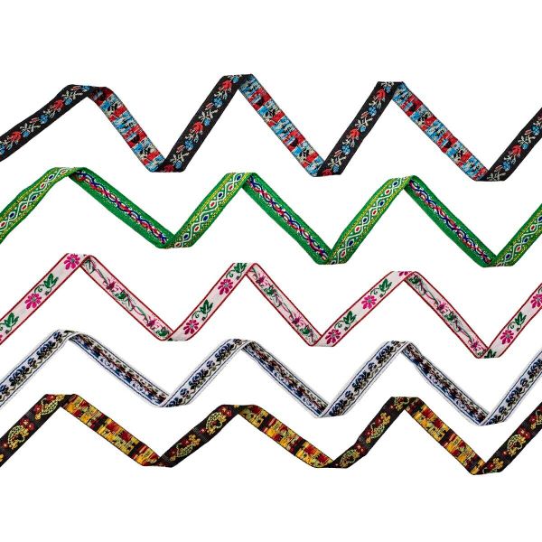 Набор лент декоративных Цветы и орнаменты 2, 5 шт, Vintage Line