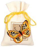 Набор для вышивания нитками Vervaco, Бабочки, 8х12 см