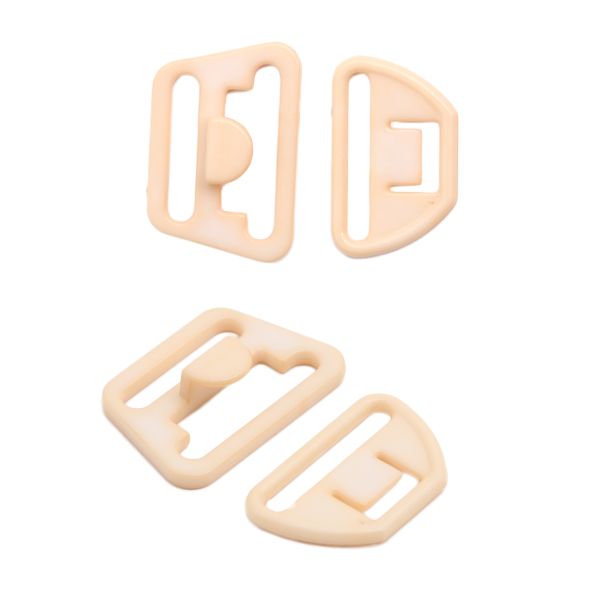 Крючки для бюстгальтера для кормящих мам пластик 18.5 мм, C180 телесный, 20 шт