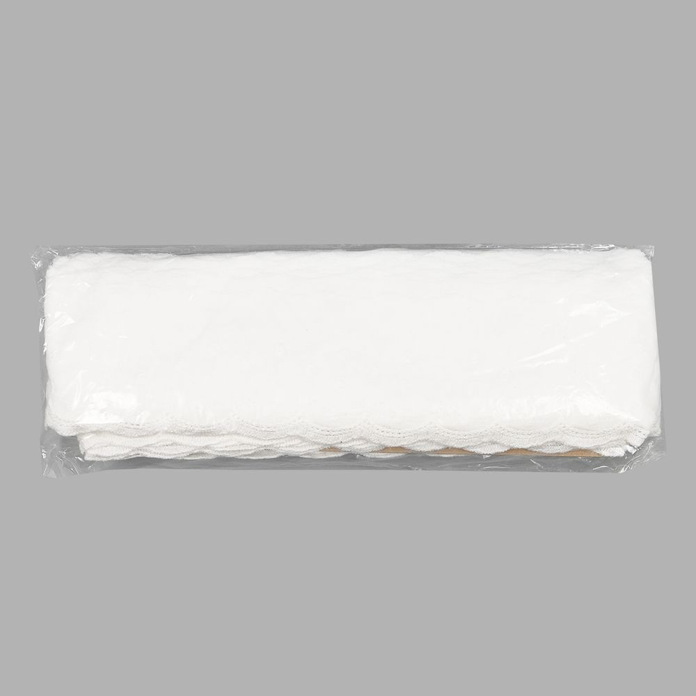 Кружево шитьё 69 мм / 13.72 м, 100% хлопок, неотбеленный