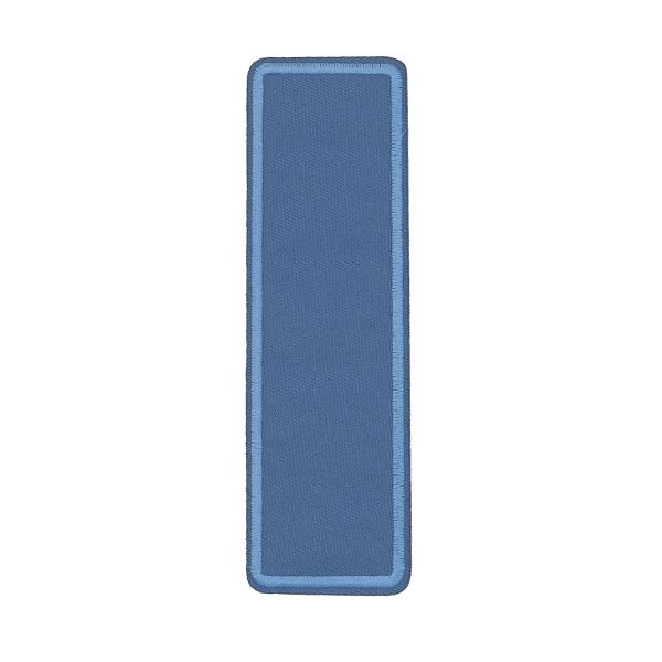 Термоаппликация прямоугольная, джинс, 145х45 мм (голубой (blue 1)), LA497, 2 шт