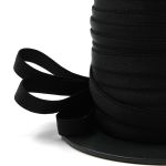 Резинка бельевая (бретелечная) блестящая 10.0 мм / 50 метров, черный, ML177.010
